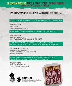 Maio da/o Assistente Social Goiás