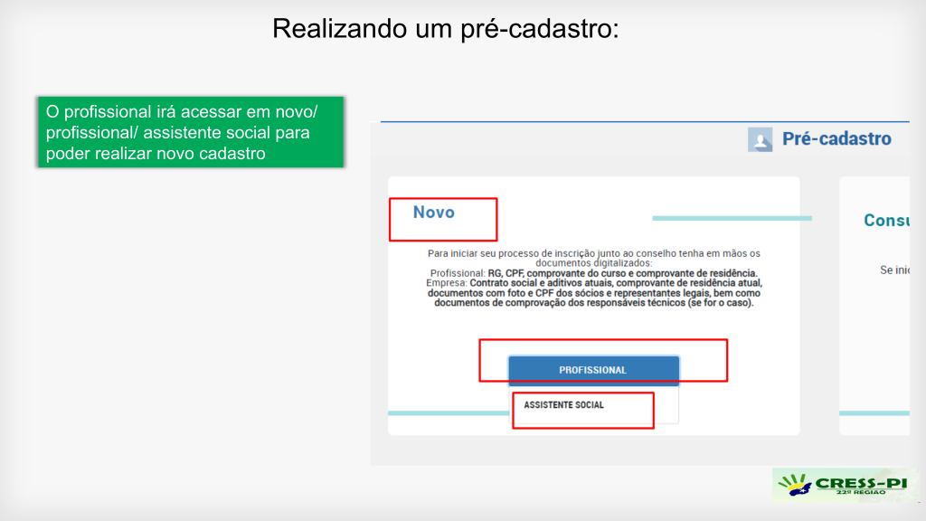 Cress/PA - 1ª Região - Cancelamento do Registro Profissional O